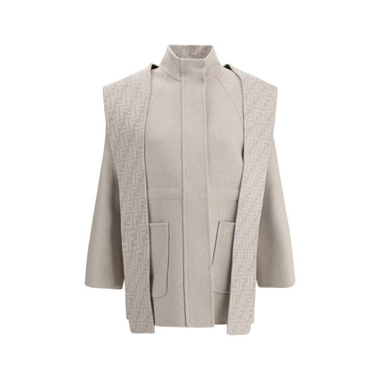 Fendi Wool Coat with removable hood FE-FJ7587A5HDF1MYZ-IT38 | S