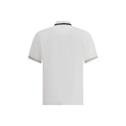 Ferragamo White Cotton Polo Shirt