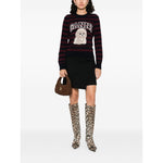 GANNI Sweaters Bordeaux Topwear
