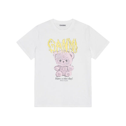 GANNI T-shirts and Polos White