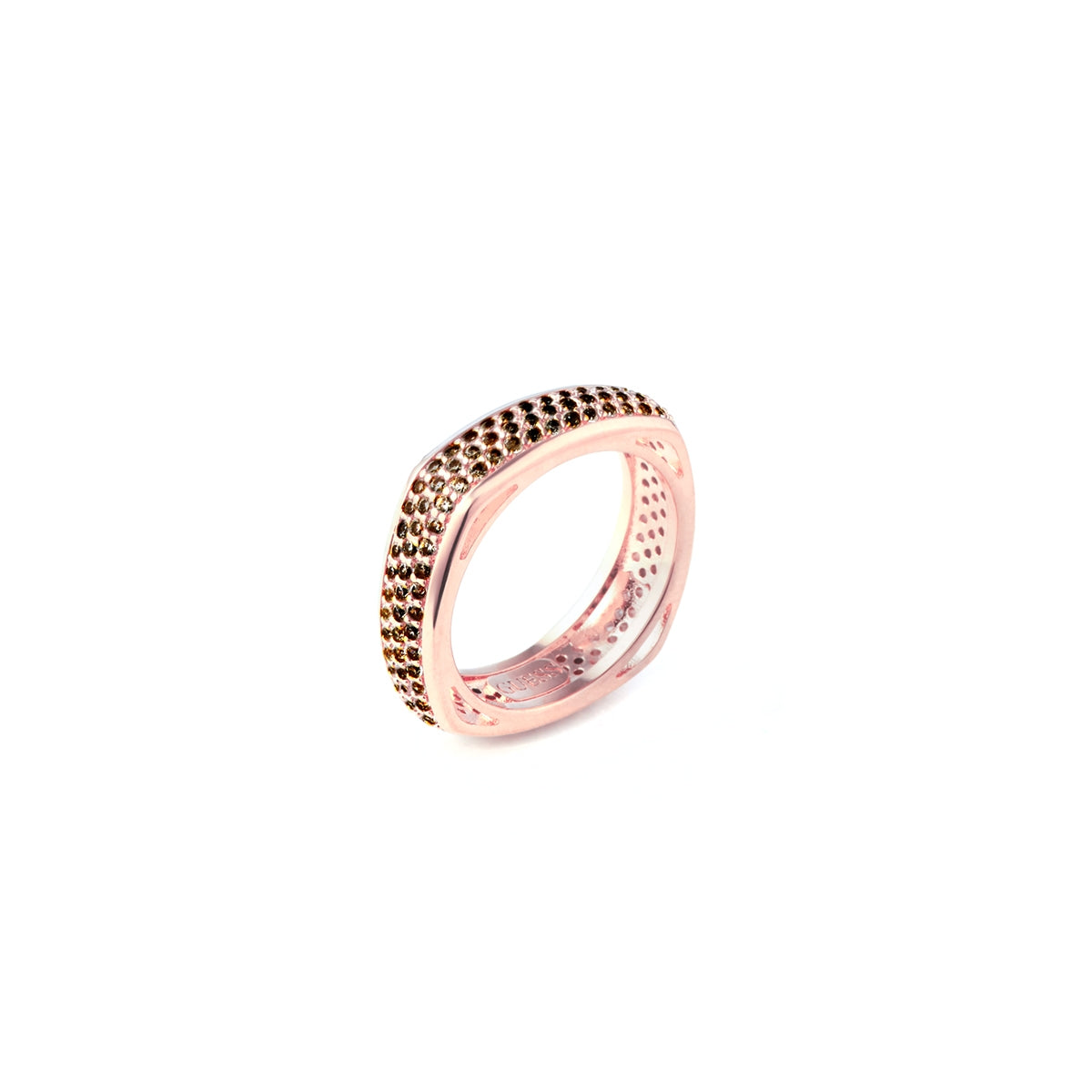 GUESS JEWELS JEWELRY Mod. JUBR04675JWRGBK54 rose gold ring