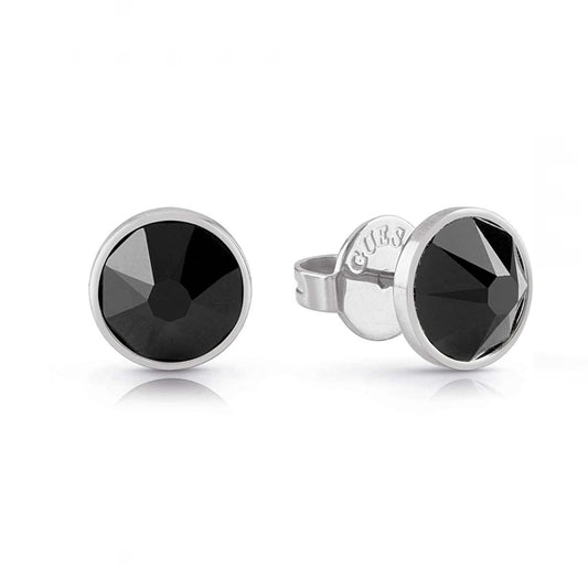 GUESS JEWELS JEWELRY Mod. JUME01343JWSTBKT-U elegant black gemstone stud earrings