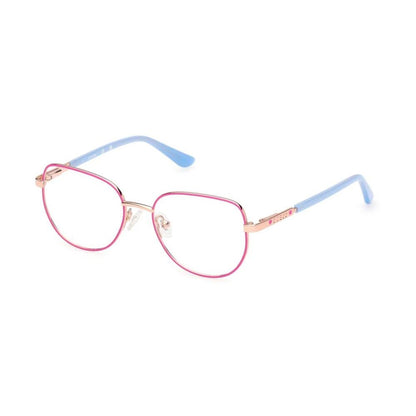 GUESS MOD. GU50140 metal frame lady glasses with pink and blue accents