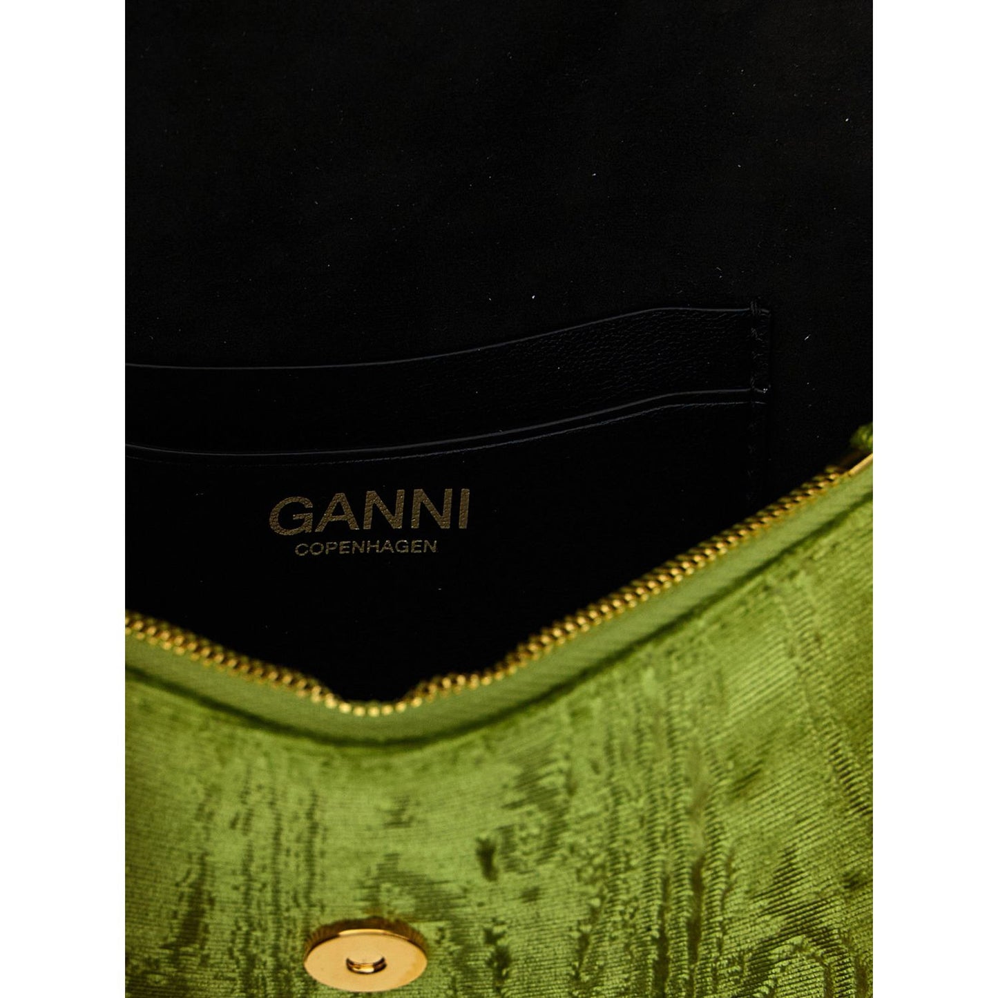 Ganni Bicolor Polyester Cardholder
