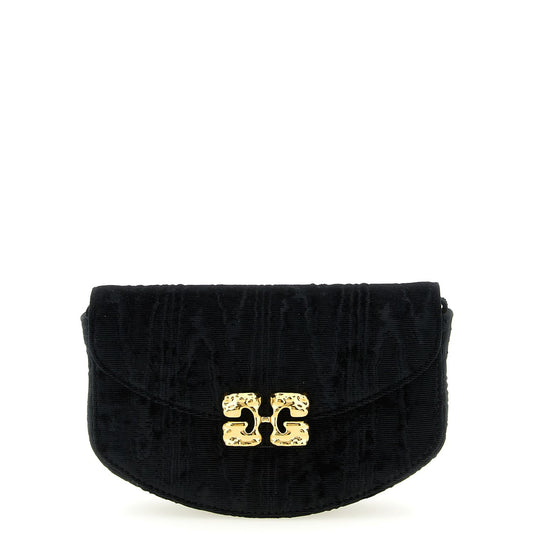 Ganni Black Polyester Cardholder