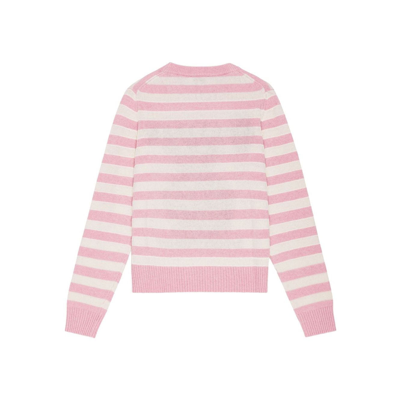 Ganni Striped Graphic Wool Bunny Jumper