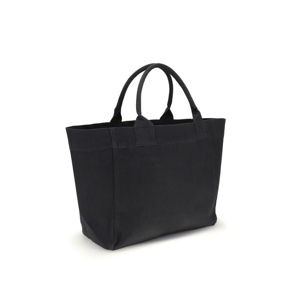 Front view with bag zipped and handles upright.