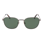 Gant Gray Men Sunglass with grey full-rim metal frame, green polarized lenses, 54-19-140 size, 100% UVA/UVB protection, square style.