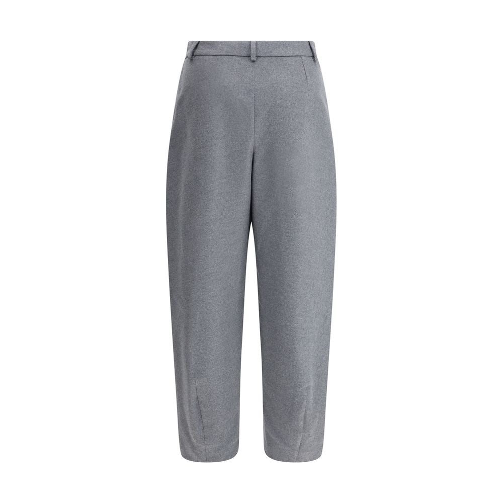 Giorgio Armani Gray Silk Casual Pants