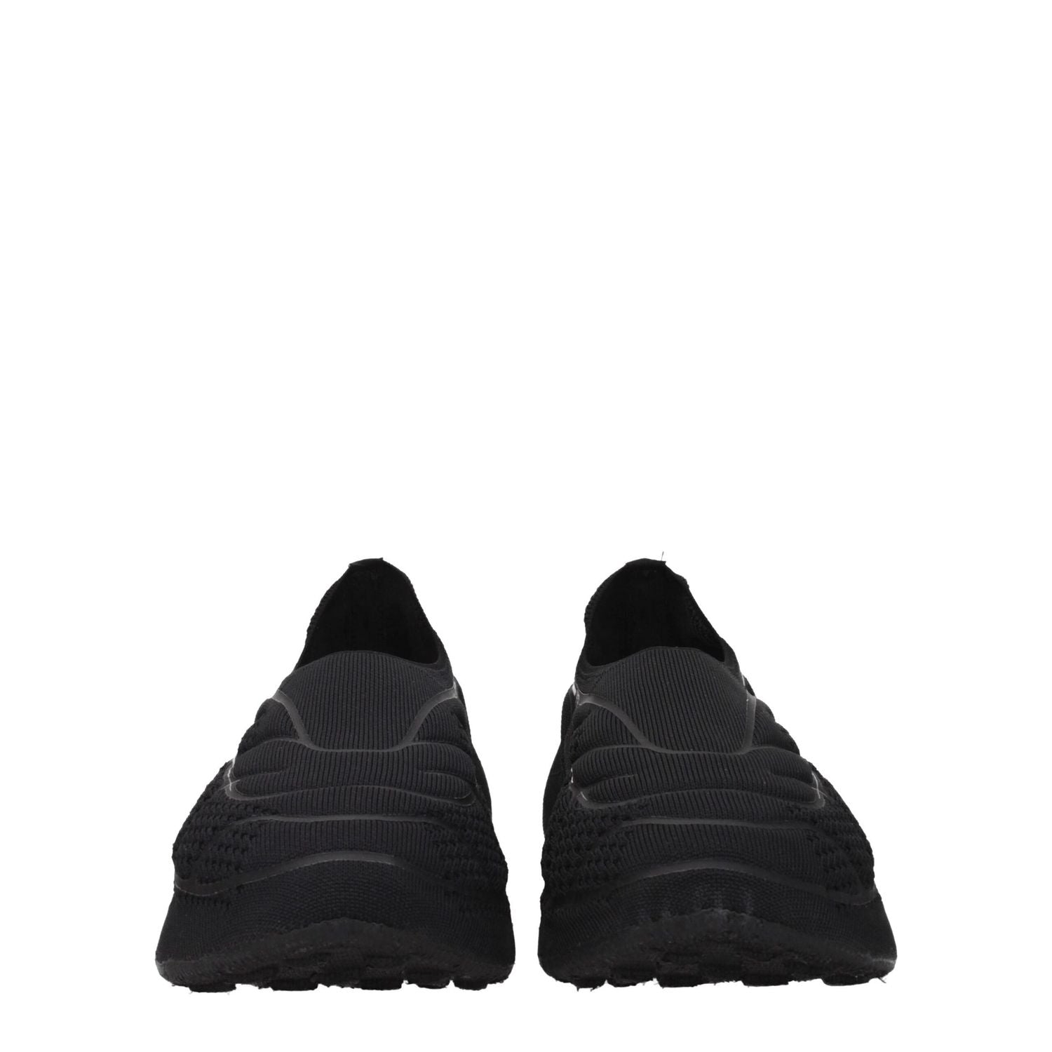 Givenchy Black Fabric Slip-On Loafers