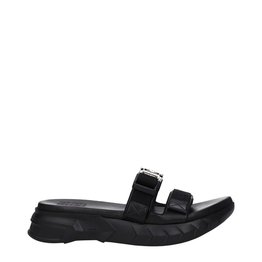 Givenchy Black Fabric Slippers Sandals GI-8580301783305-EU40/US7