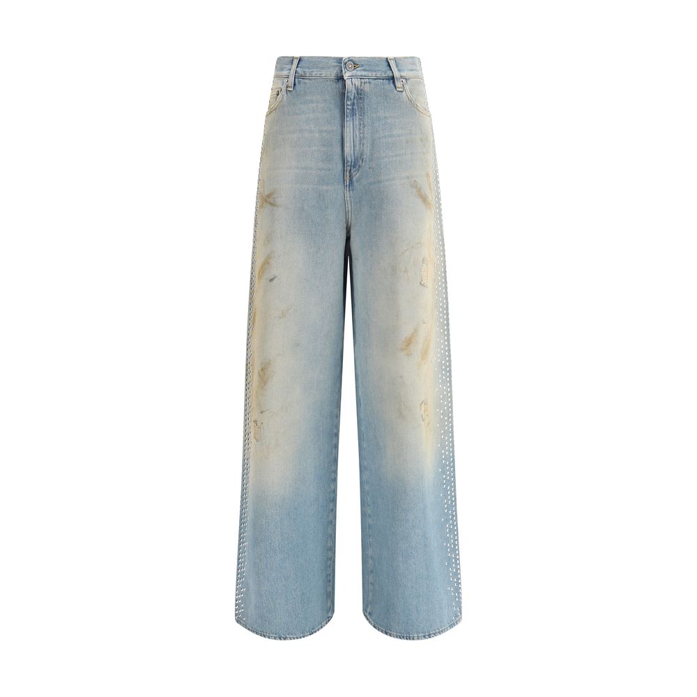 Golden Goose Light Blue Cotton Boyfriend Jeans