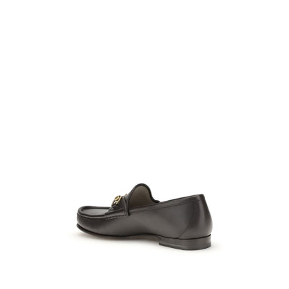 Gucci Brown Calf Leather Bos Taurus Slip-On Loafers