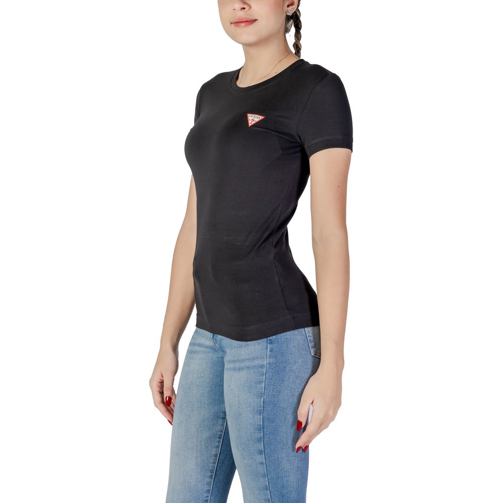 Guess Black Cotton T-Shirt