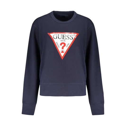 Guess Jeans Blue Cotton Women Sweater GU-39650-S