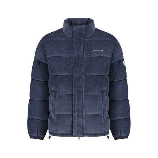 Guess Jeans Blue Polyester Men's Jacket