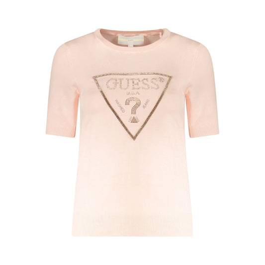 Guess Jeans Pink Viscose Sweater GU-38669-XS