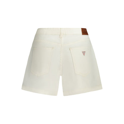 Guess Jeans White Cotton Short
