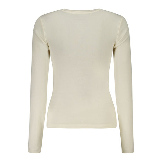 Guess Jeans White Cotton Women T-Shirt GU-39653-XL