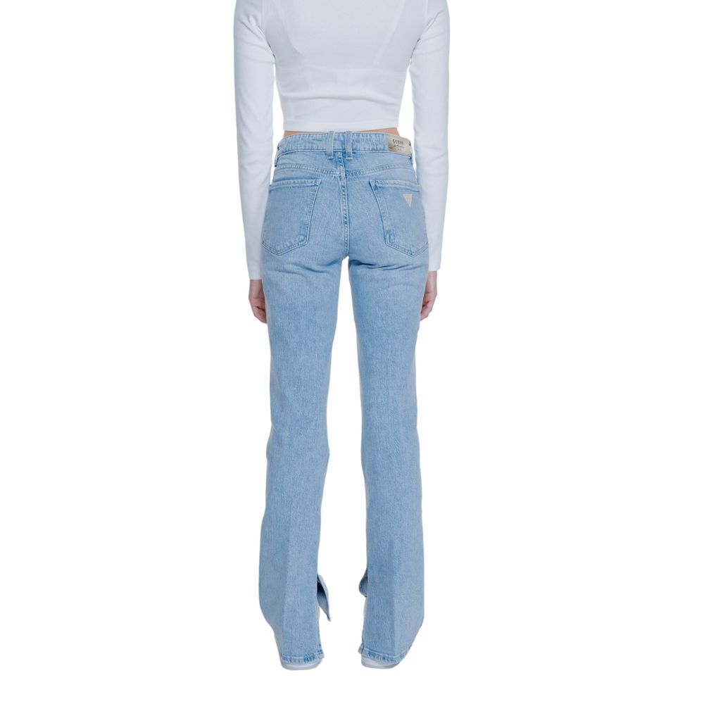 Guess Light Blue Cotton Mom Jeans