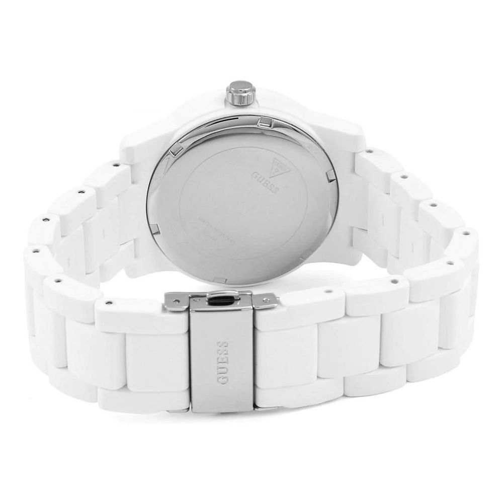 Guess White Rubber Dress Watch