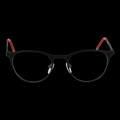 H DESIGN MOD. HD1802 50401 black and red eyeglasses for gent