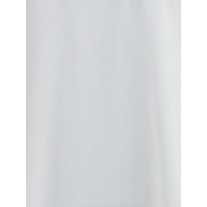 Haikure White Cotton T-Shirt with ribbed crew neck, relaxed fit, and dropped shoulders for a minimalist and contemporary urban style.