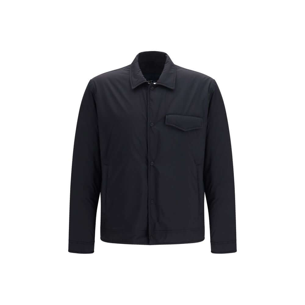 Herno Black Nylon Shell Jacket