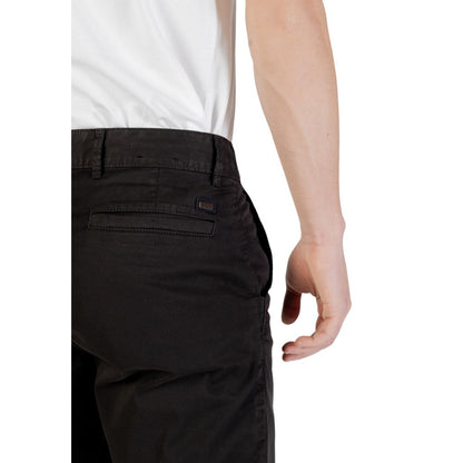 Hugo Boss Black Cotton Bermuda Shorts