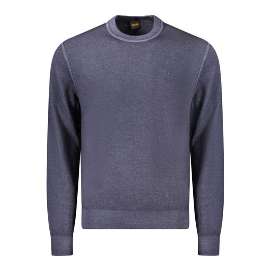 Hugo Boss Blue Wool Sweater BO-34556-M