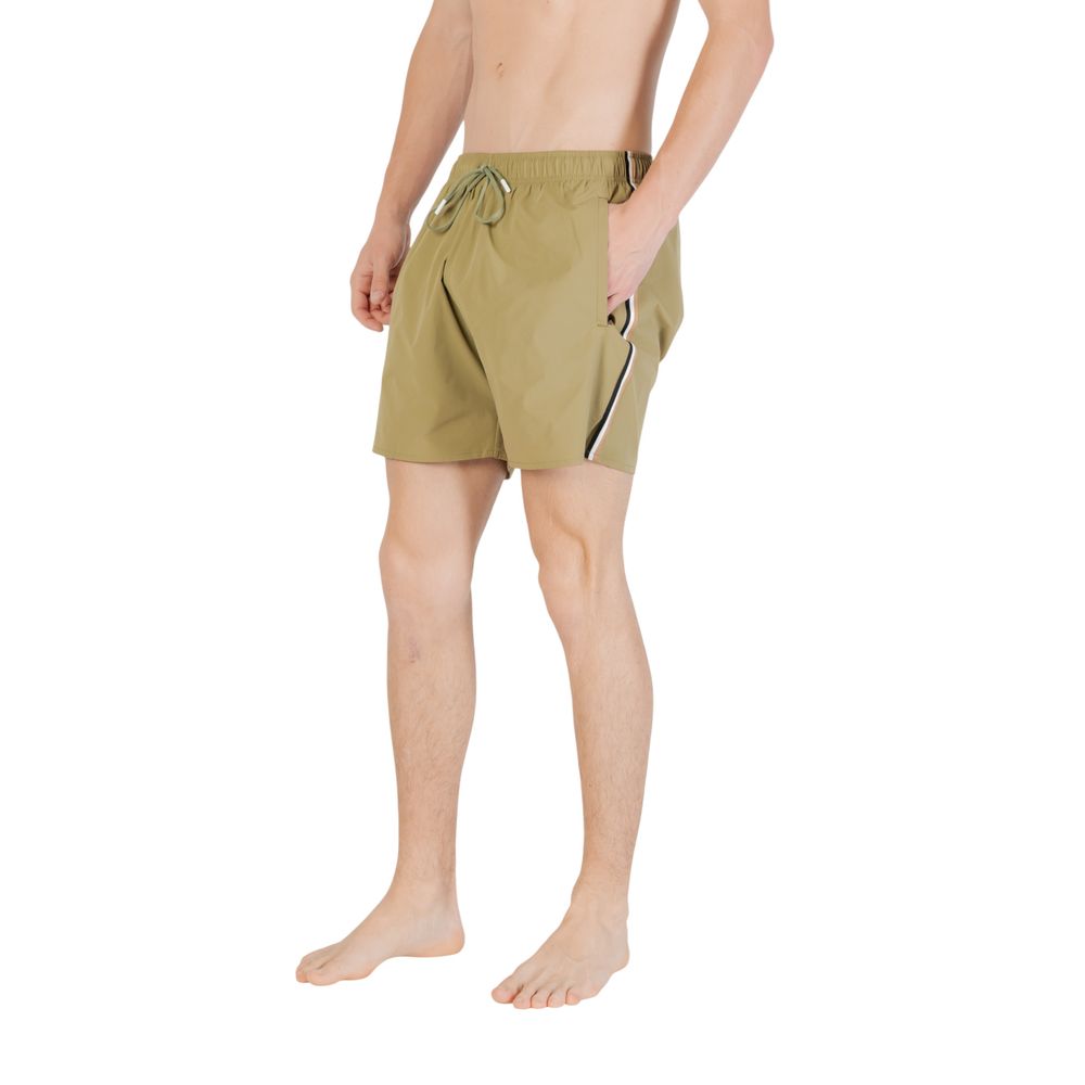 Hugo Boss Green Polyester Swim Shorts