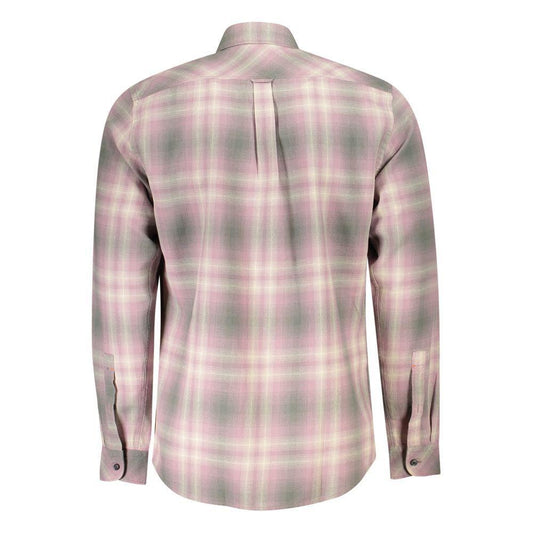 Hugo Boss Pink Cotton Men Shirt BO-34549-XS