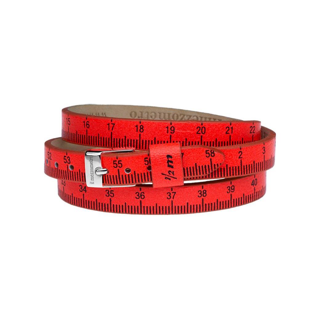 Il MEZZOMETRO Mod. FLUO - Bracciale in pelle/leather bracelet