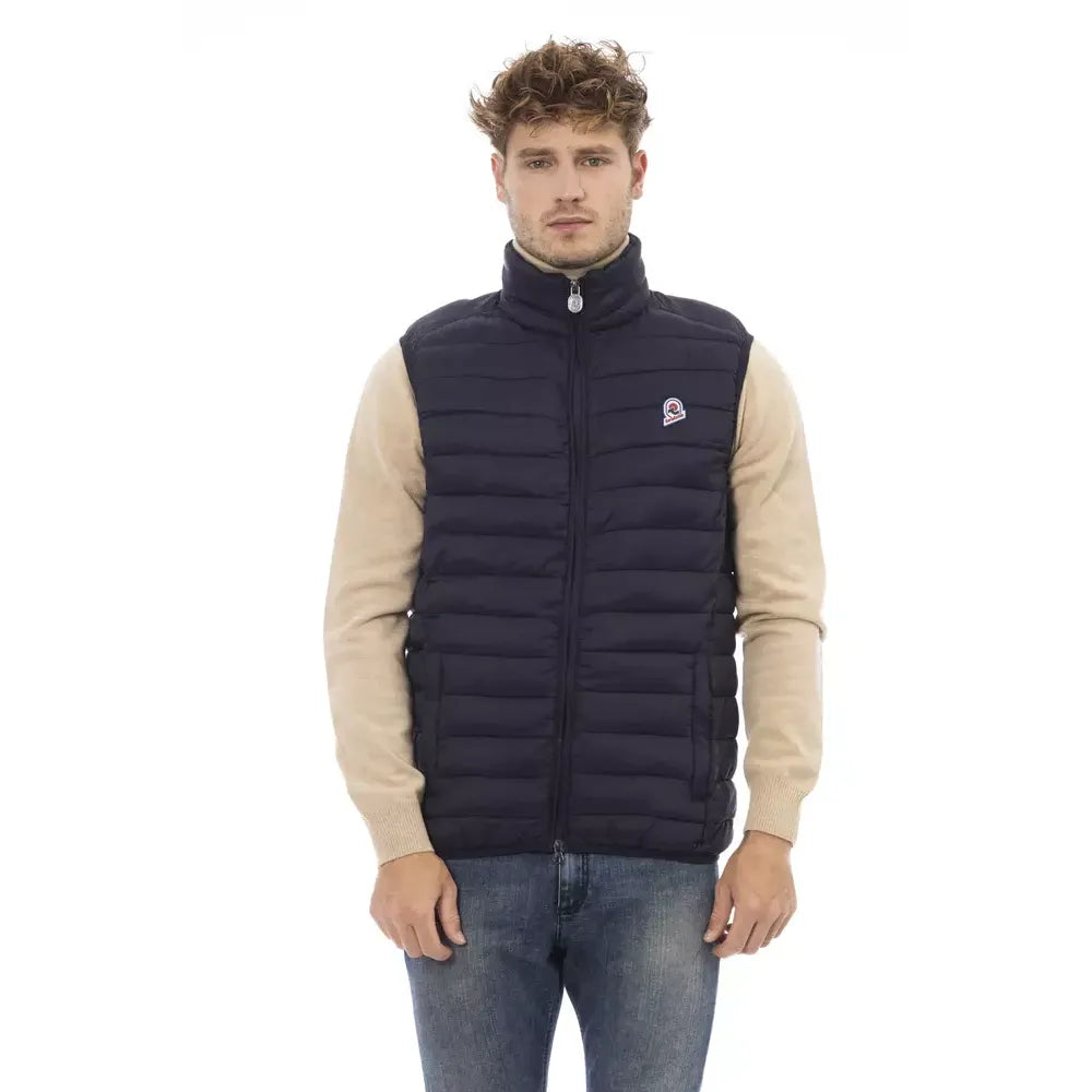 Invicta Blue Polyamide Sleveless Jacket
