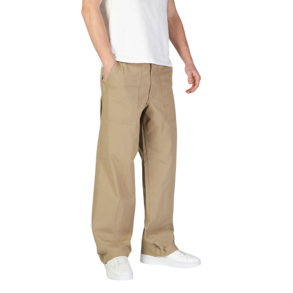 Jack Jones Beige Cotton Casual Pants