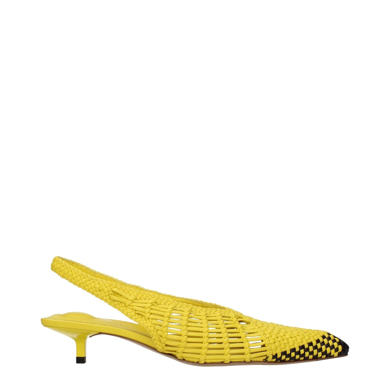 Jacquemus Yellow Leather Sandals
