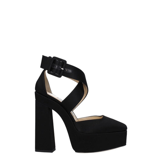 Jimmy Choo Black Satin Platforms JI-8547461988617-EU37/US7
