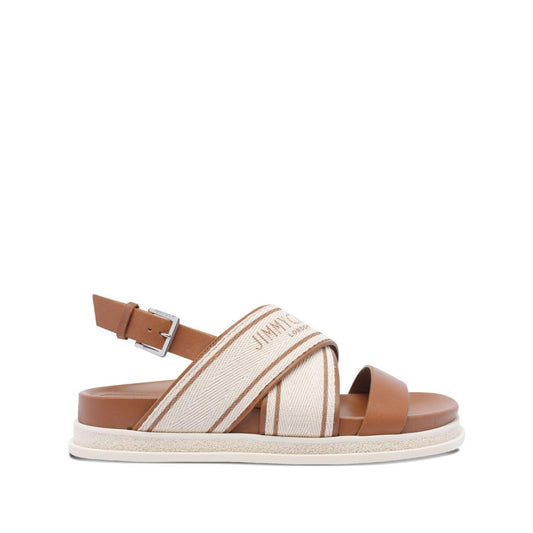 Jimmy Choo Joa sandals JOASANDALFLATFRJTAN/LATTE/TAN-AI25