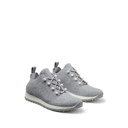Jimmy Choo Veles Cashmere Knit Trainers VELESPZGASHMIX-AI25