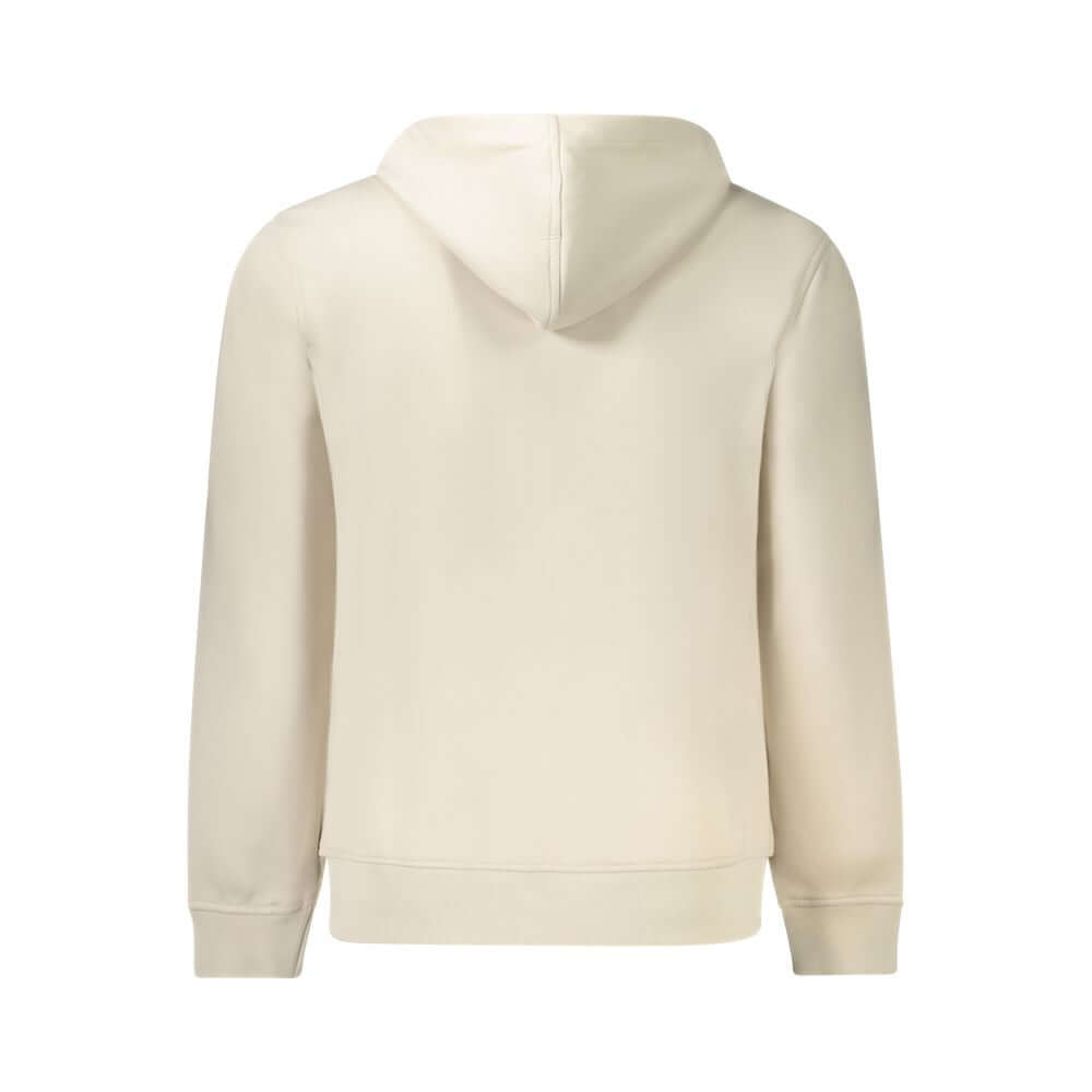 K-WAY Beige Polyester Men Sweater Hooded - Back View