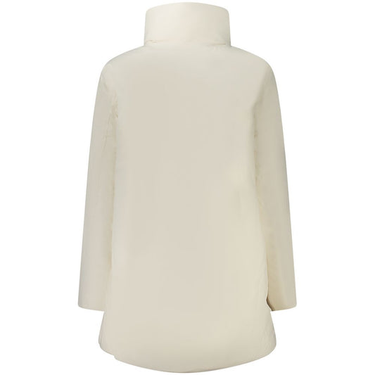 K-WAY White Nylon Jackets & Coat KW-38672-M