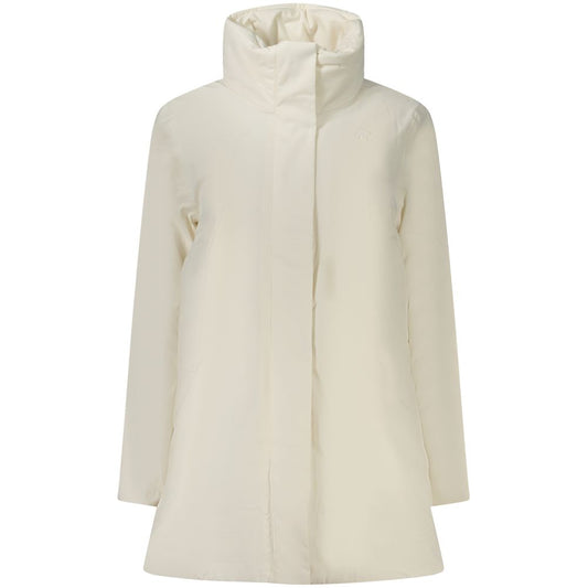 K-WAY White Nylon Jackets & Coat KW-38672-M