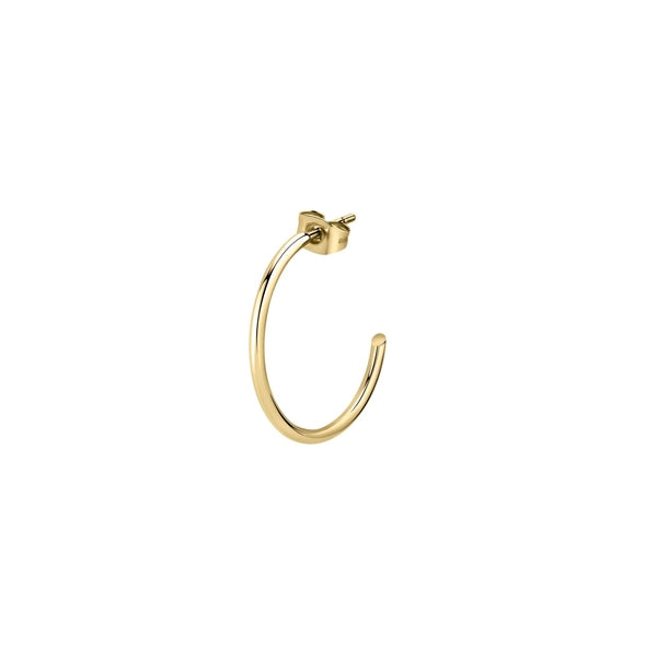 Gold hoop earring from LA PETITE STORY JEWELRY Mod. LPS02AQM10, simple and elegant design.