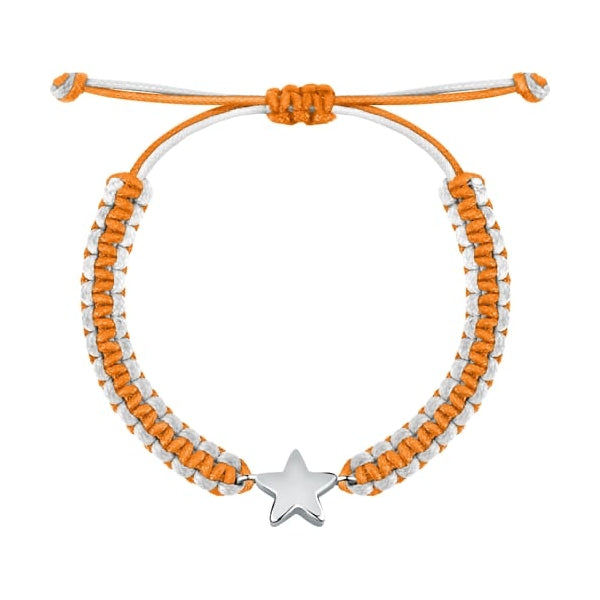 LA PETITE STORY JEWELRY Mod. LPS05ARR79, orange and white bracelet with star charm