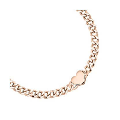 LA PETITE STORY JEWELRY Mod. LPS05ASD37 heart chain bracelet in rose gold