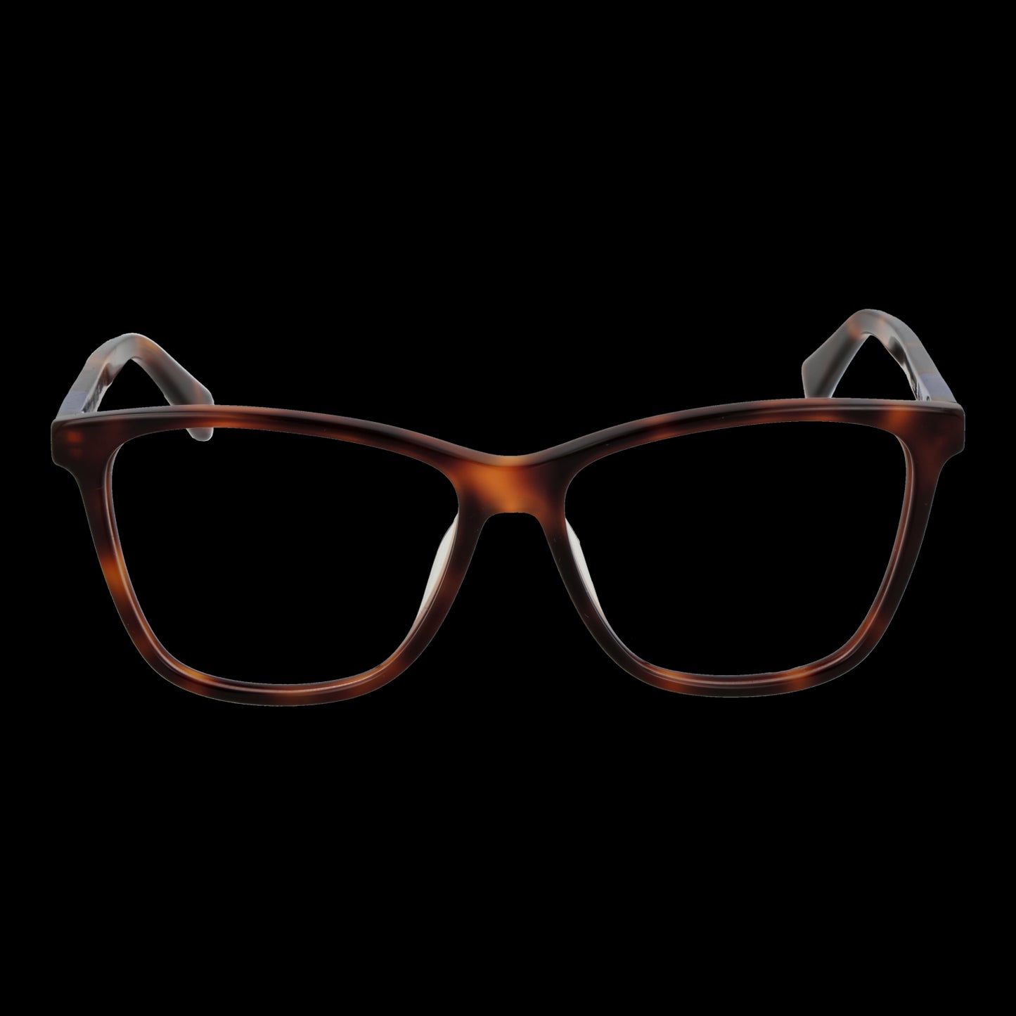 LONGCHAMP MOD. LO2700 52230 eyeglasses for ladies in a classic dark tortoiseshell frame on a black background.