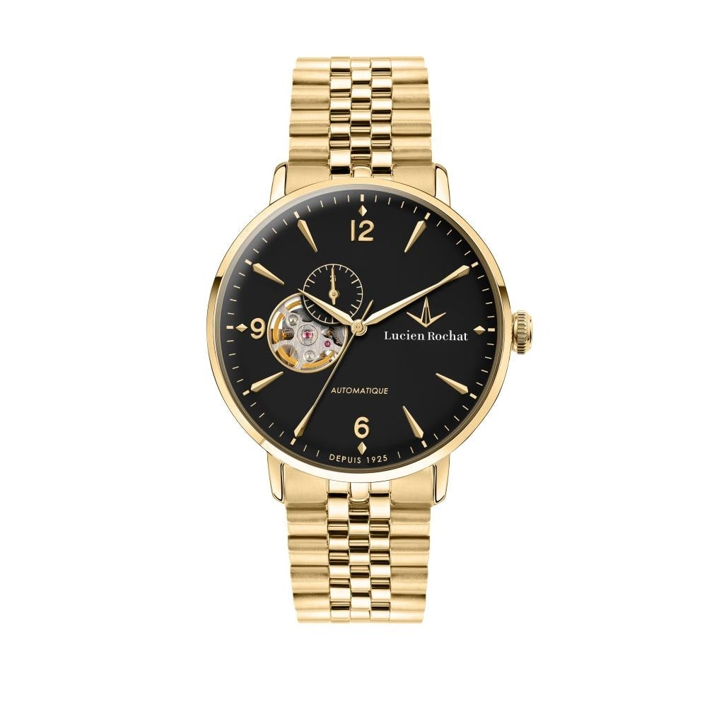 LUCIEN ROCHAT MOD. R0453120001 Gent's silver wristwatch with automatic movement and 41mm case, featuring sapphire dial.