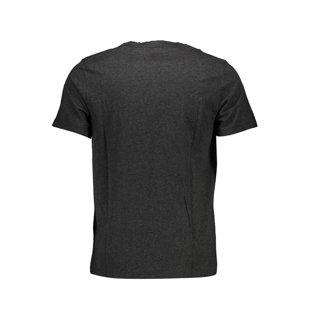 Back view of Levi's Brown Cotton Men T-Shirt with short sleeves and crew neck