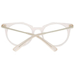 Liebeskind Beige Unisex Glasses Frame in acetate with full-rim round style and demo lenses.