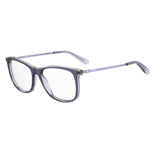 Love Moschino Purple Acetate Frames in violilac color, MOL589-RY8, measuring 55/15/140mm, perfect for stylish eyewear.
